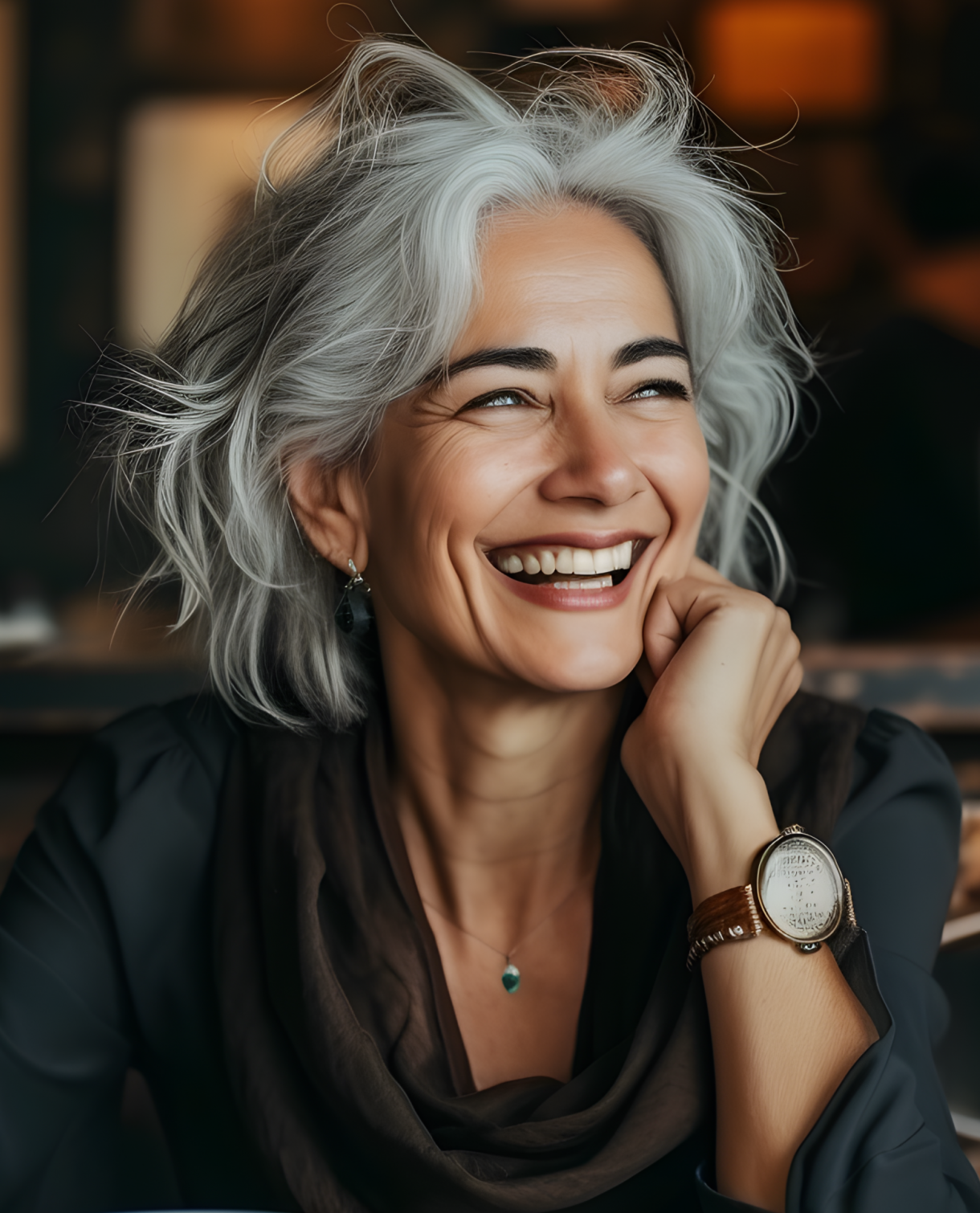 Femme joie 50 ans